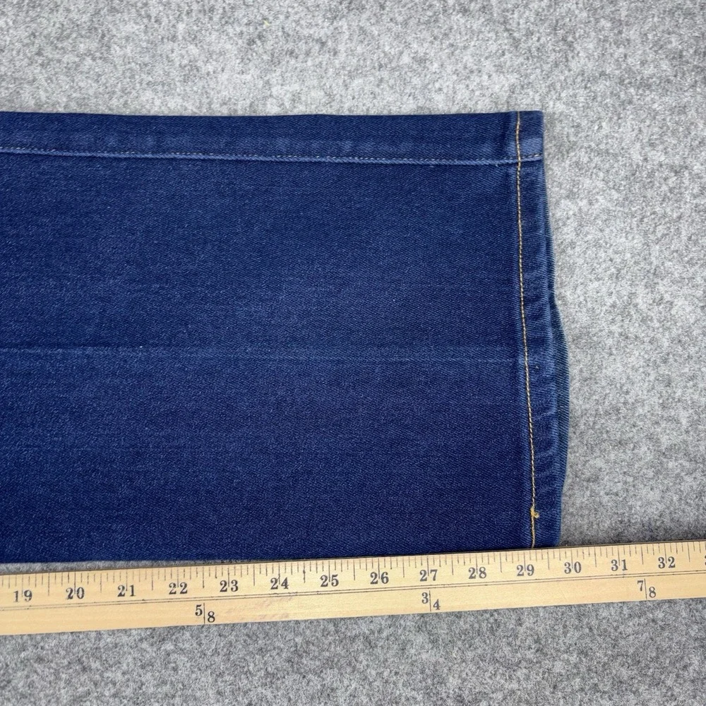 Levi's 517 Bootcut Jeans Mens 42x30 Dark Wash Western Blue Denim Casual Work EUC